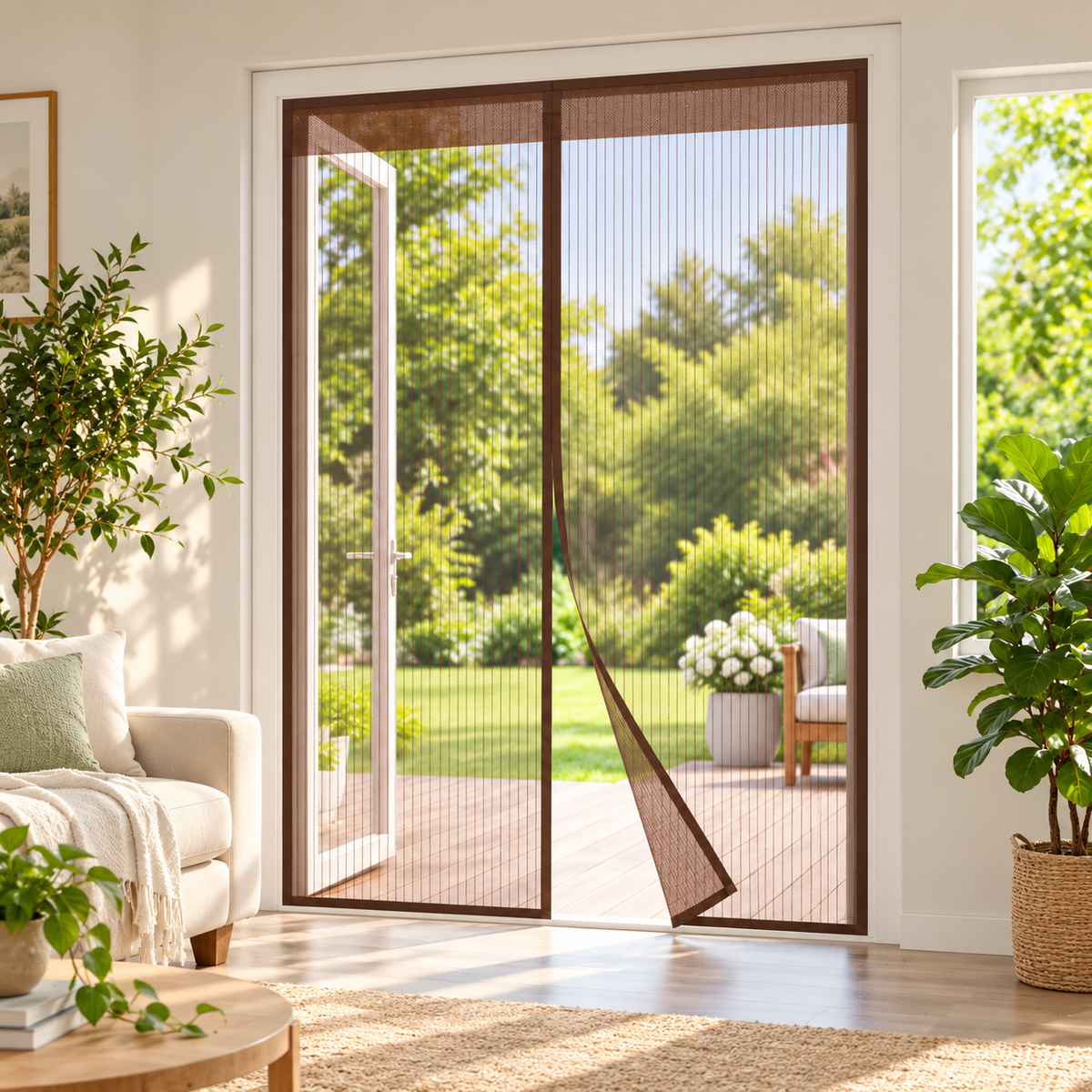 Cortina De Puerta Anti Mosquitos 100x210 (ID54271_ NEGRO)