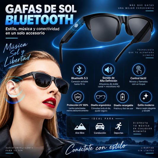 Gafas Inteligentes Bluetooth Micrófono