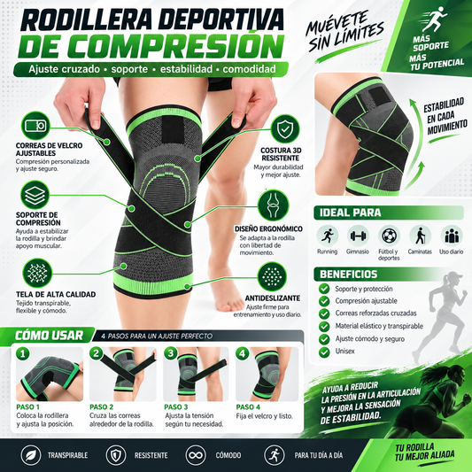 Pack x2 Rodilleras Elásticas Deportivas