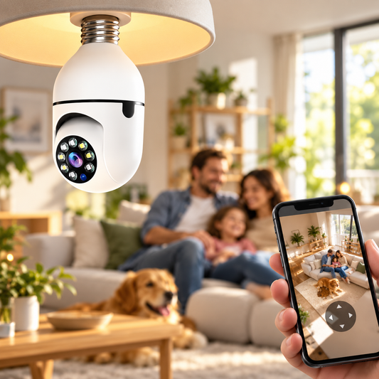 AMPOLLETA CAMARA SEGURIDAD CON APP
